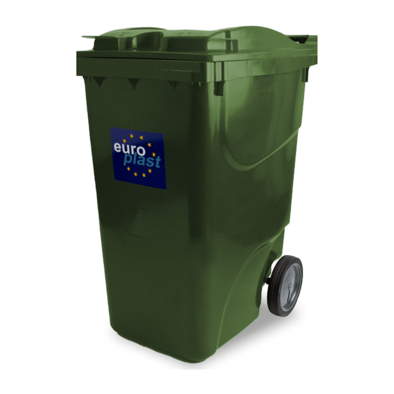 Сміттєвий бак EUROPLAST пластиковий зелений 360 л